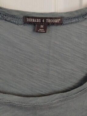 Threads 4 Thought Scoop Neck Tee in Sage